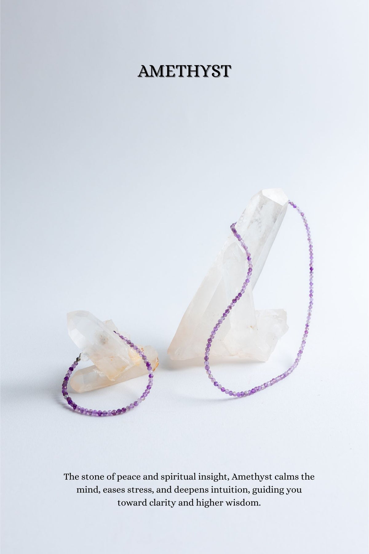 Faceted Authentic Dainty Crystal Necklace